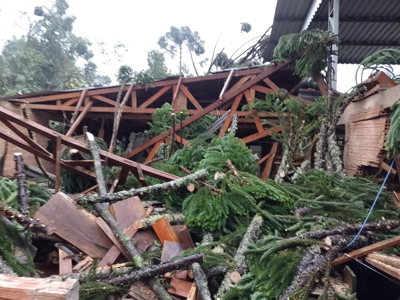 Santa Catarina Tornado Ventos De Quase 100 Km H Deixa Rastro De